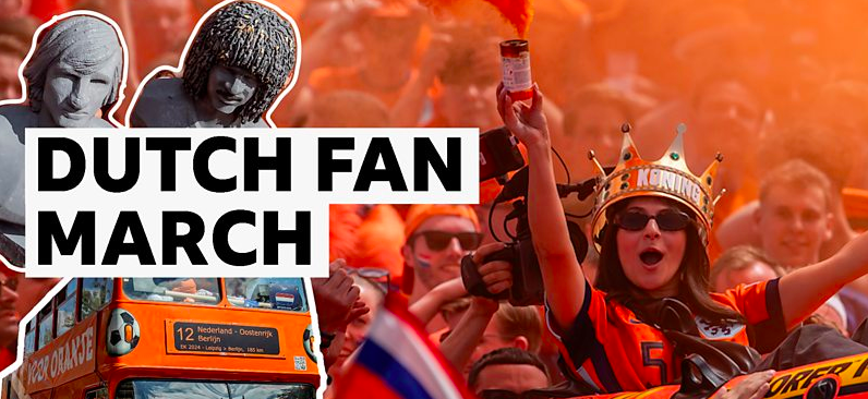 Netherlands fans' viral 'bouncing' celebrations